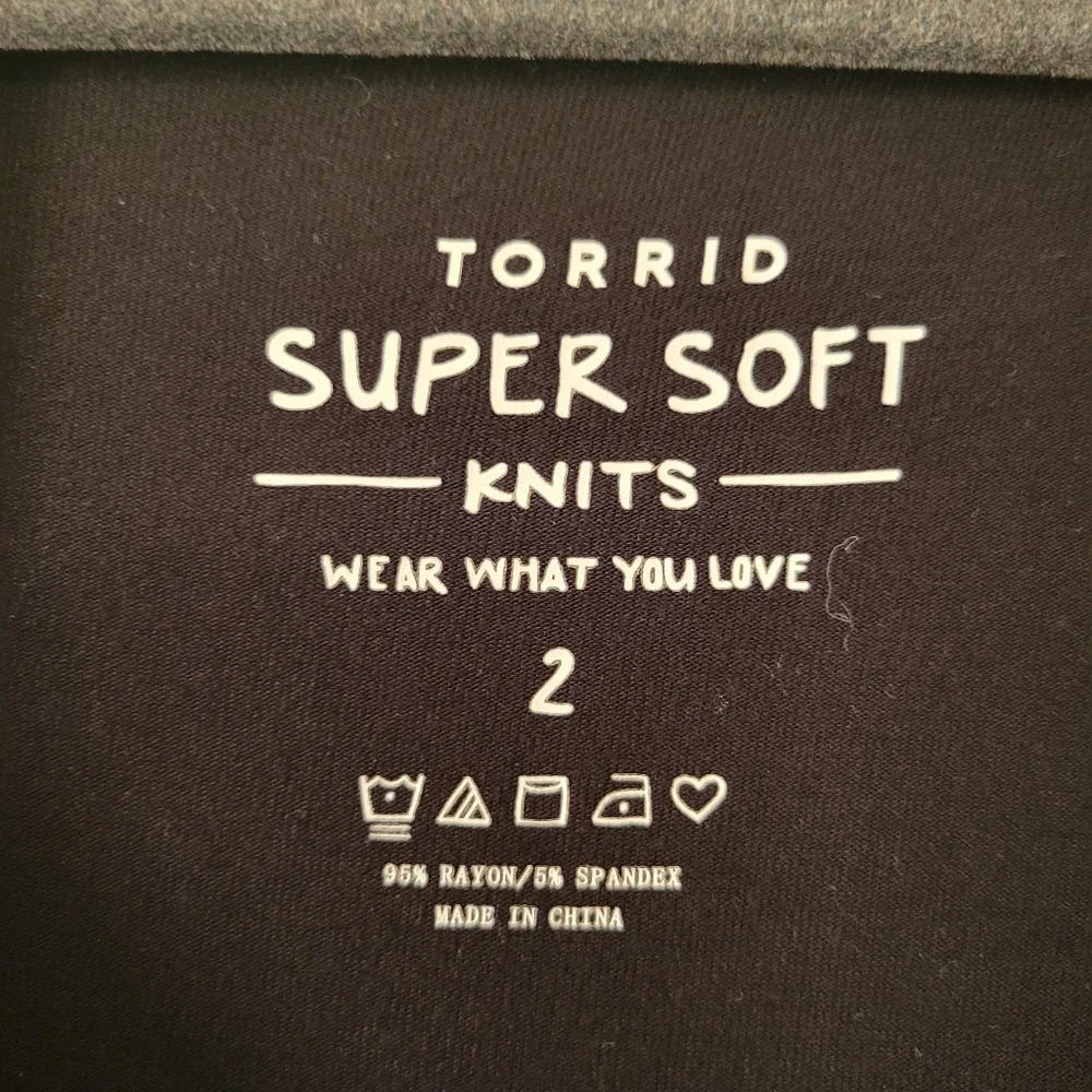 Torrid Black Super Soft Knit Open Shoulder Dress‎ Size 2